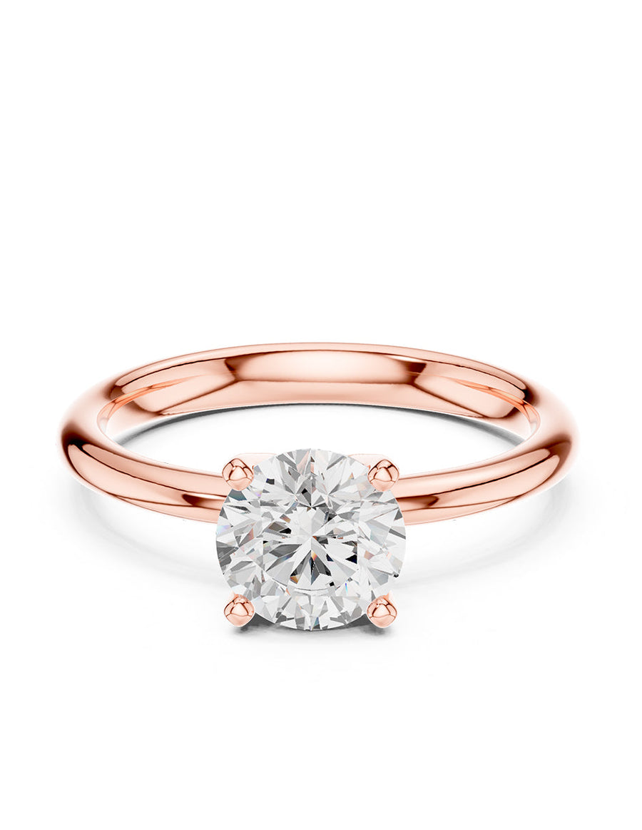 Anillo de Compromiso - solitario - AMORE31-RD-CZ