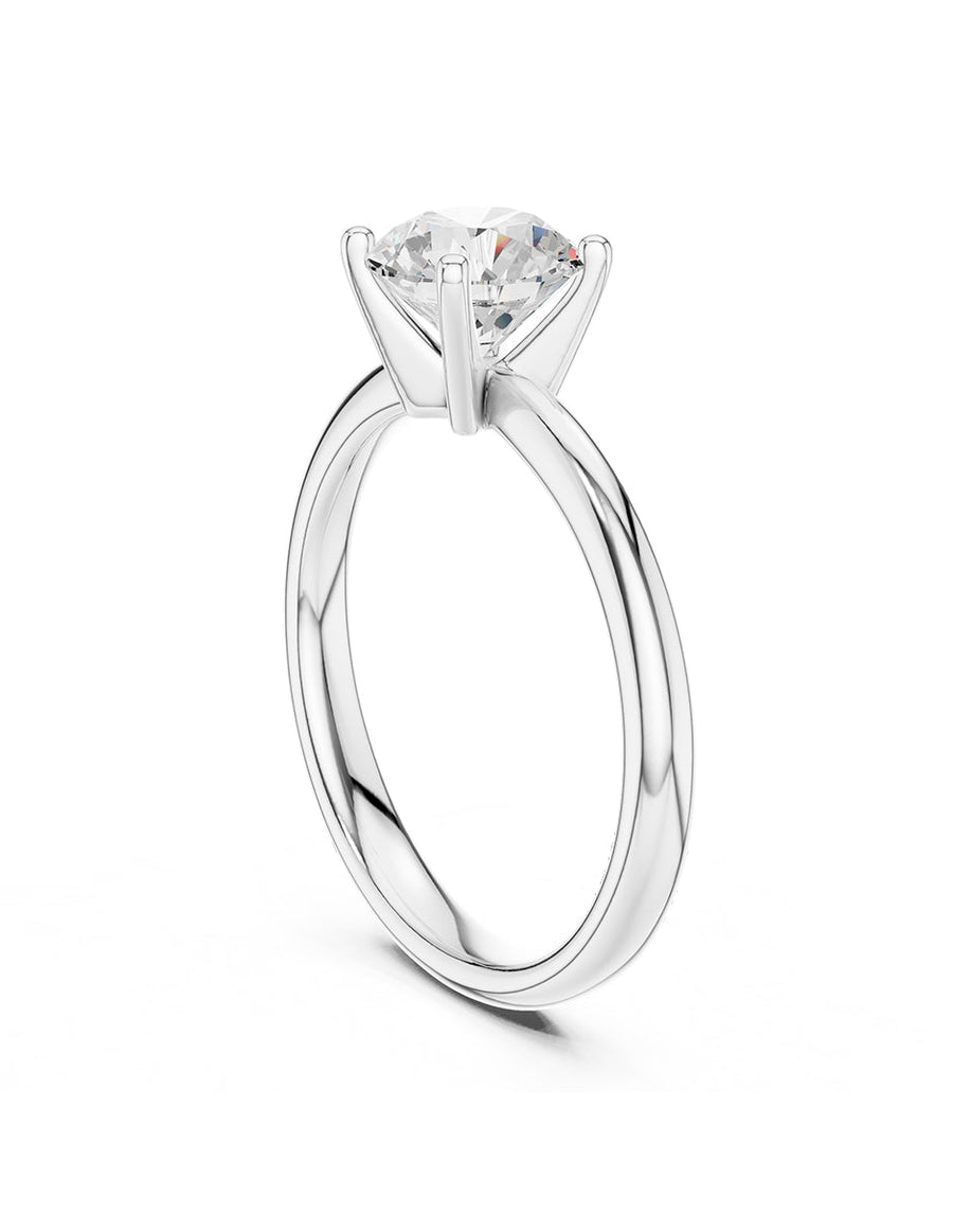 Anillo de Compromiso - solitario - AMORE31-RD-CZ