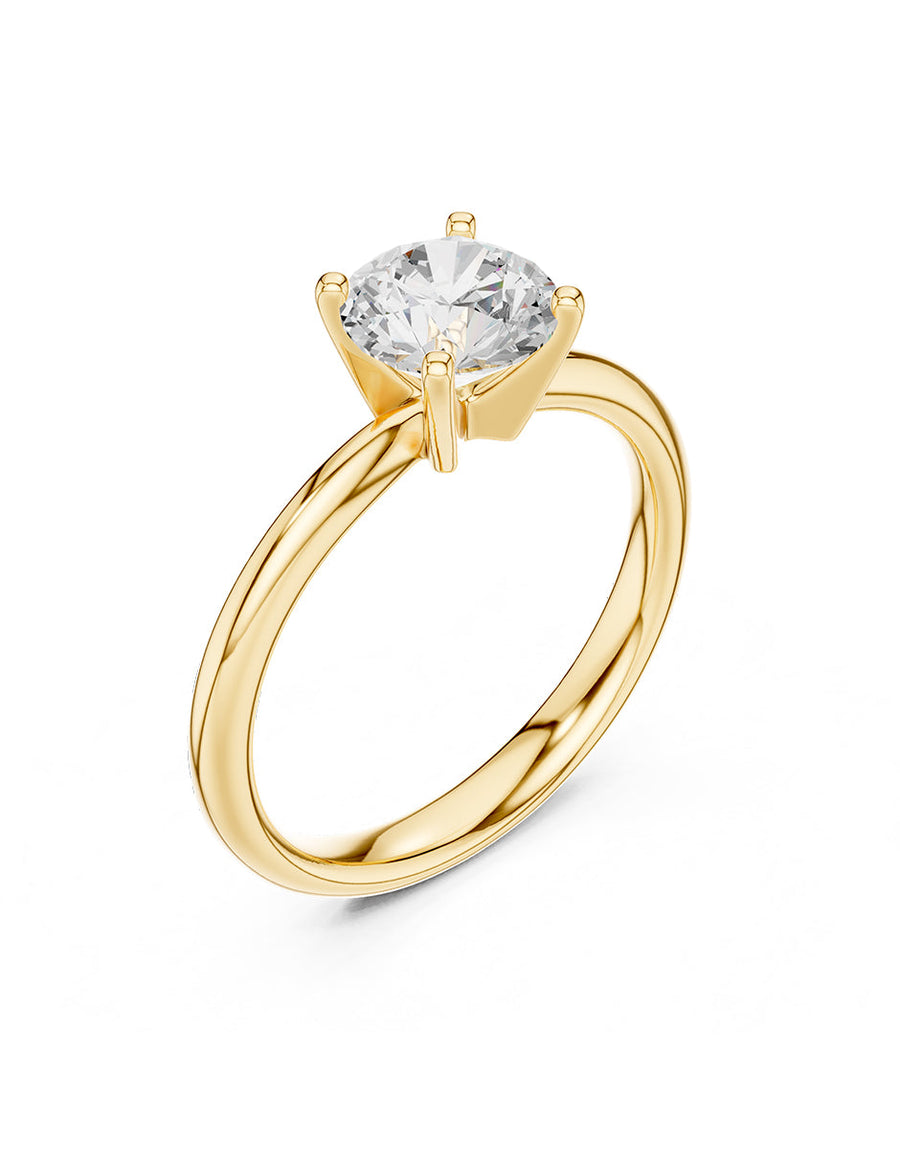 Anillo de Compromiso - solitario - AMORE31-RD-CZ