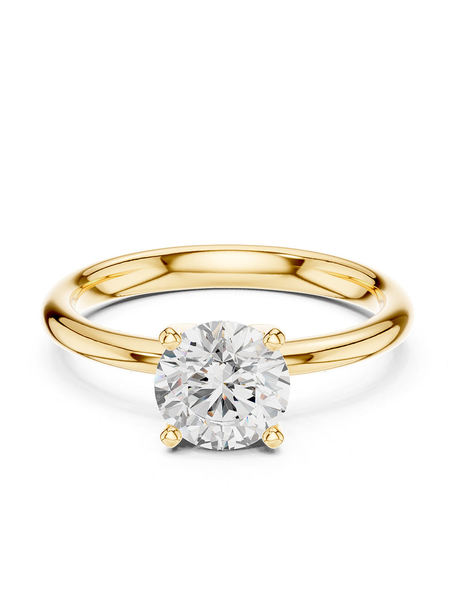 Anillo de Compromiso - solitario - AMORE31-RD-CZ