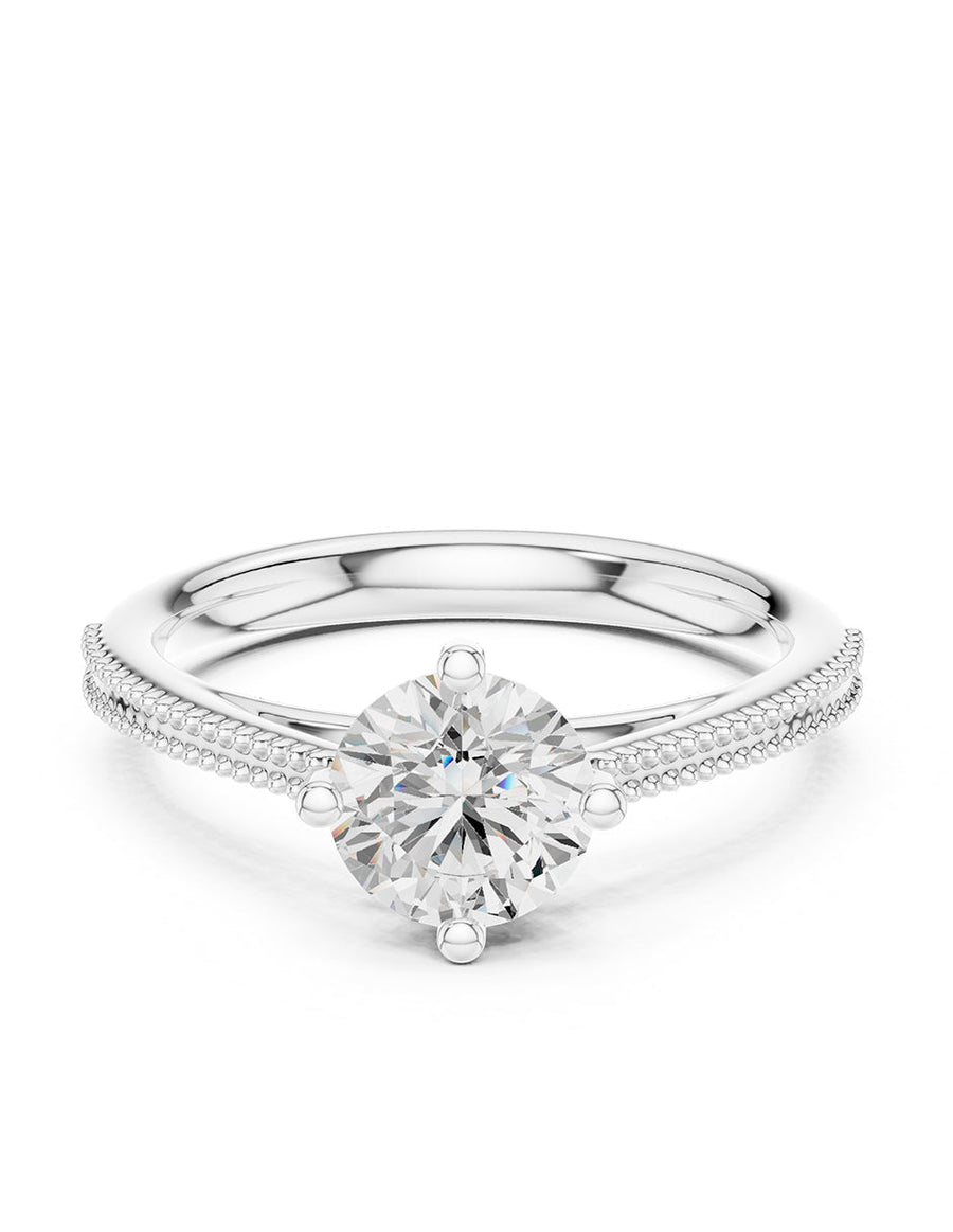 Anillo de Compromiso - solitario - AMORE32-RD-CZ