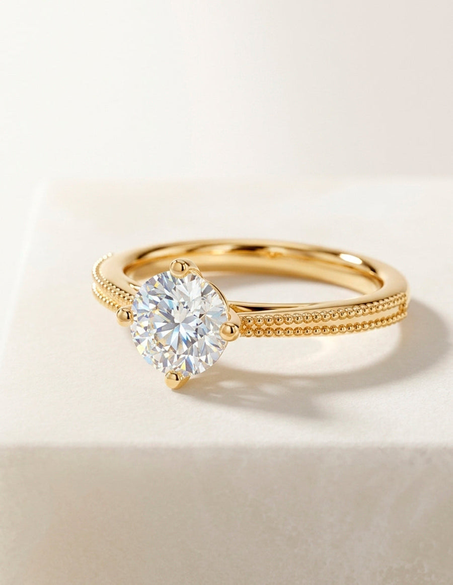 Anillo de Compromiso - solitario - AMORE32-RD-CZ