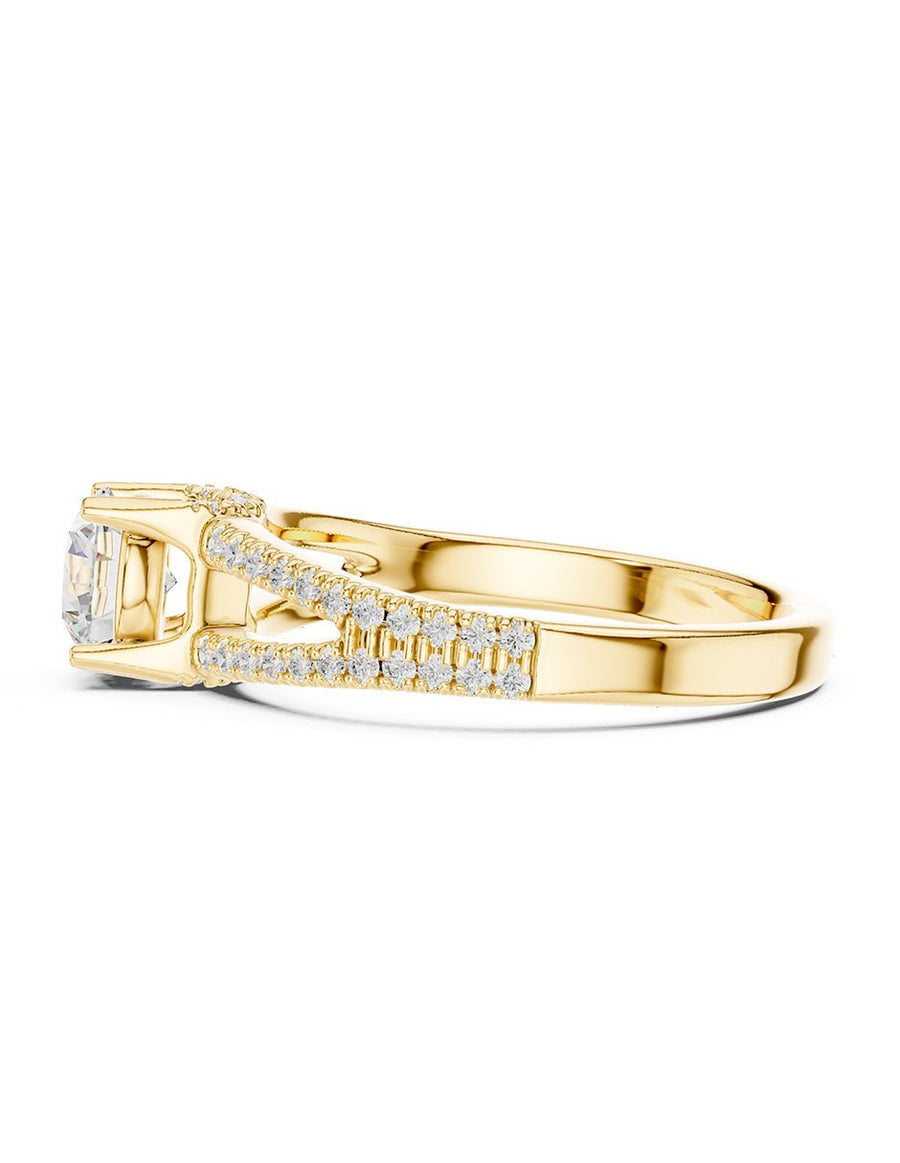 Anillo de Compromiso - piedras laterales - AMORE336-RD-CZ