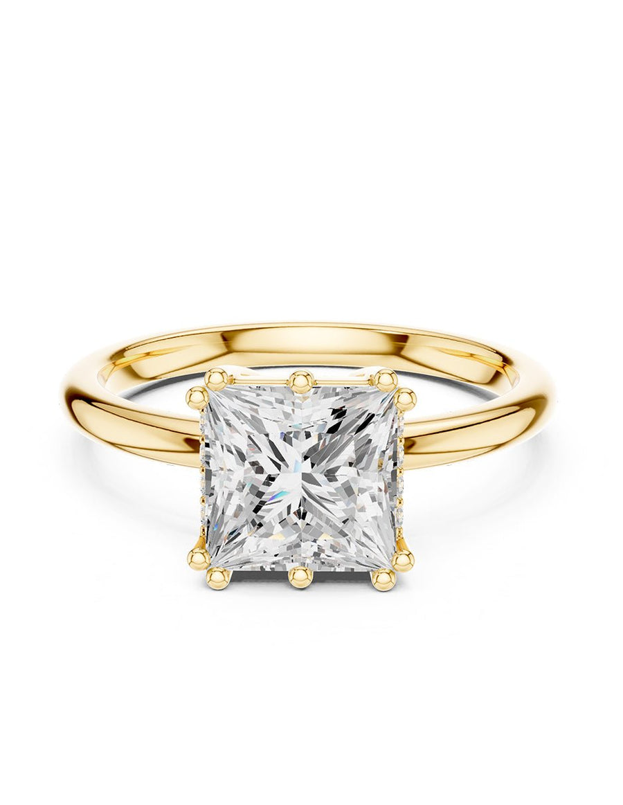 Anillo de compromiso - piedras laterales - AMORE338-PR-LG