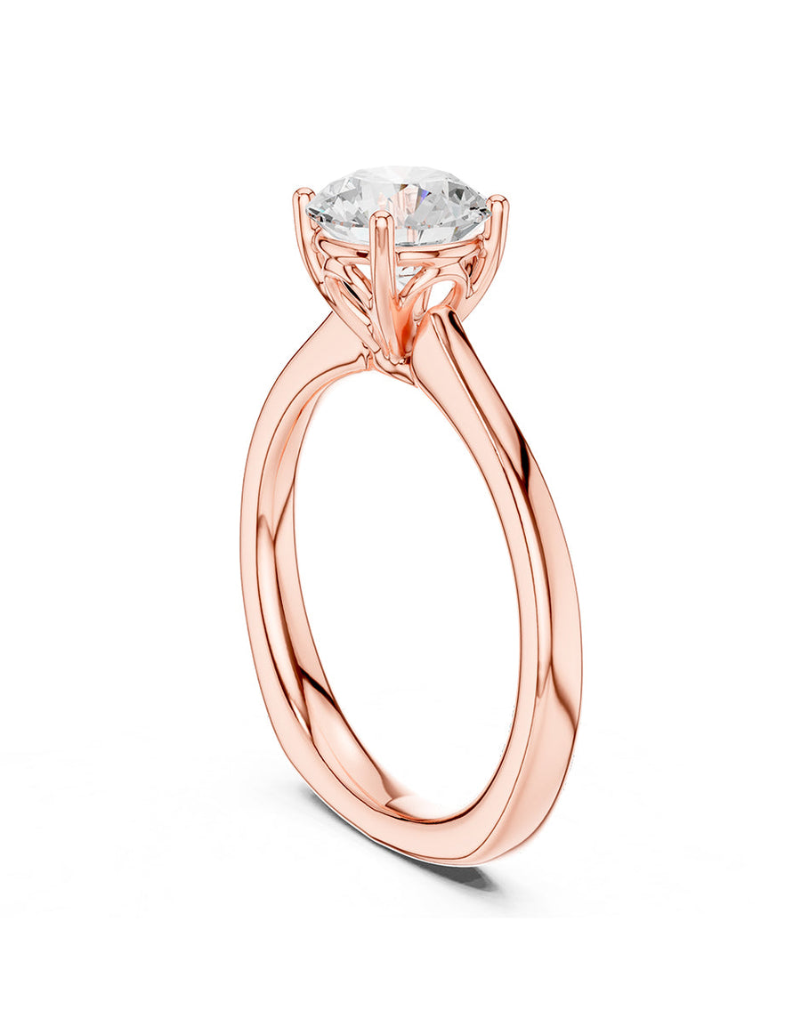 Anillo de Compromiso - solitario - AMORE34-RD-CZ