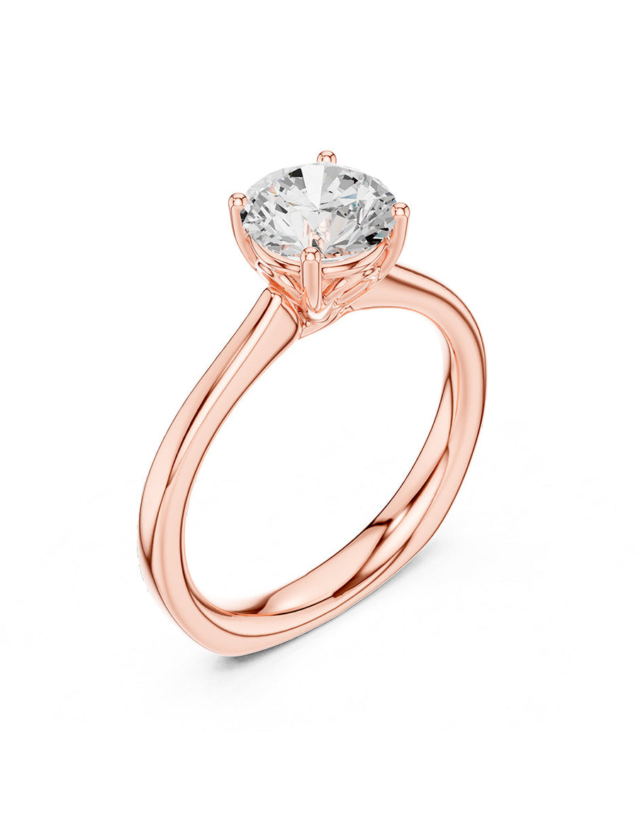 Anillo de Compromiso - solitario - AMORE34-RD-CZ