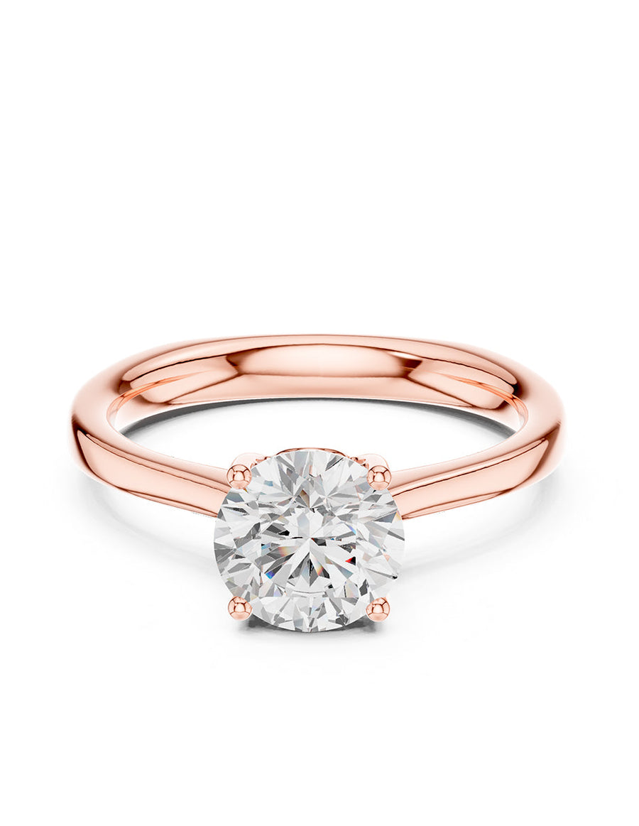 Anillo de Compromiso - solitario - AMORE34-RD-CZ