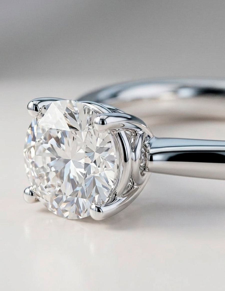 Anillo de Compromiso - solitario - AMORE34-RD-CZ
