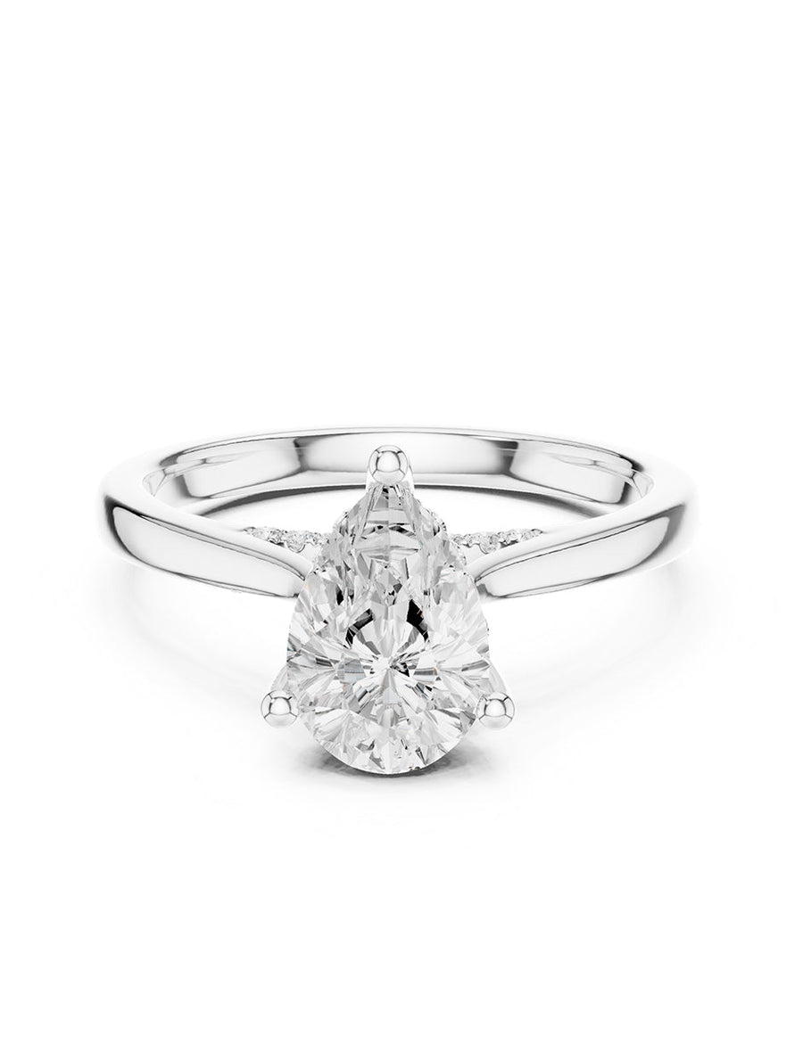 Anillo de compromiso - piedras laterales - AMORE342-PE-LG