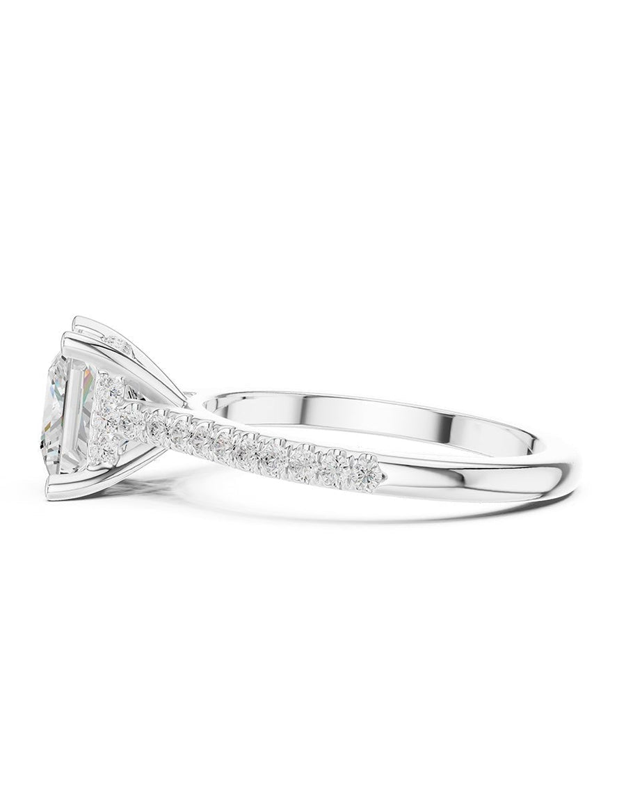 Anillo de compromiso - piedras laterales - AMORE344-PR-LG