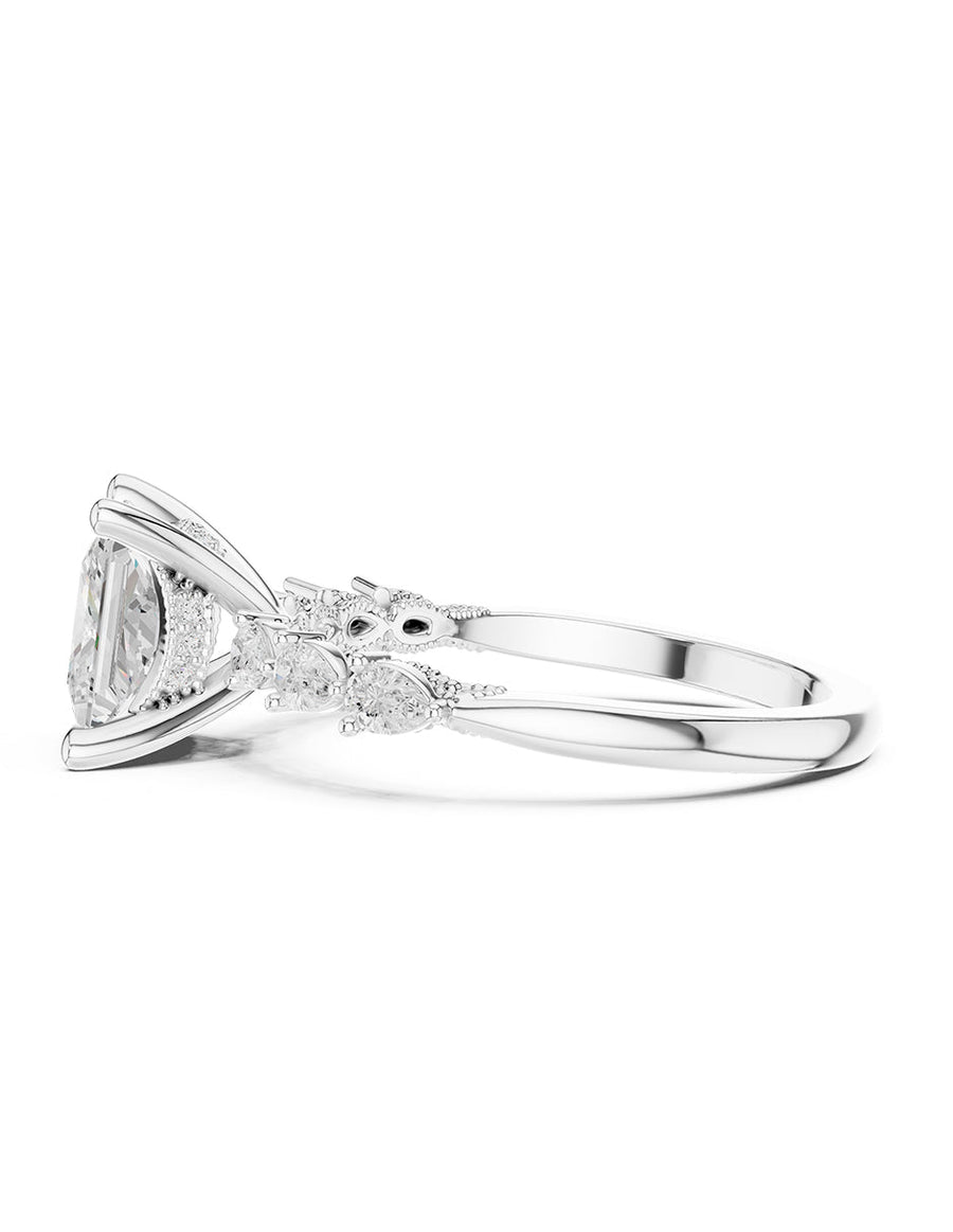 Anillo de compromiso - piedras laterales - AMORE346-PR-LG
