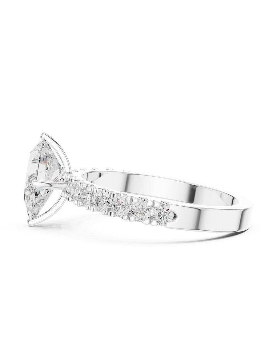 Anillo de compromiso - piedras laterales - AMORE351-PE-LG