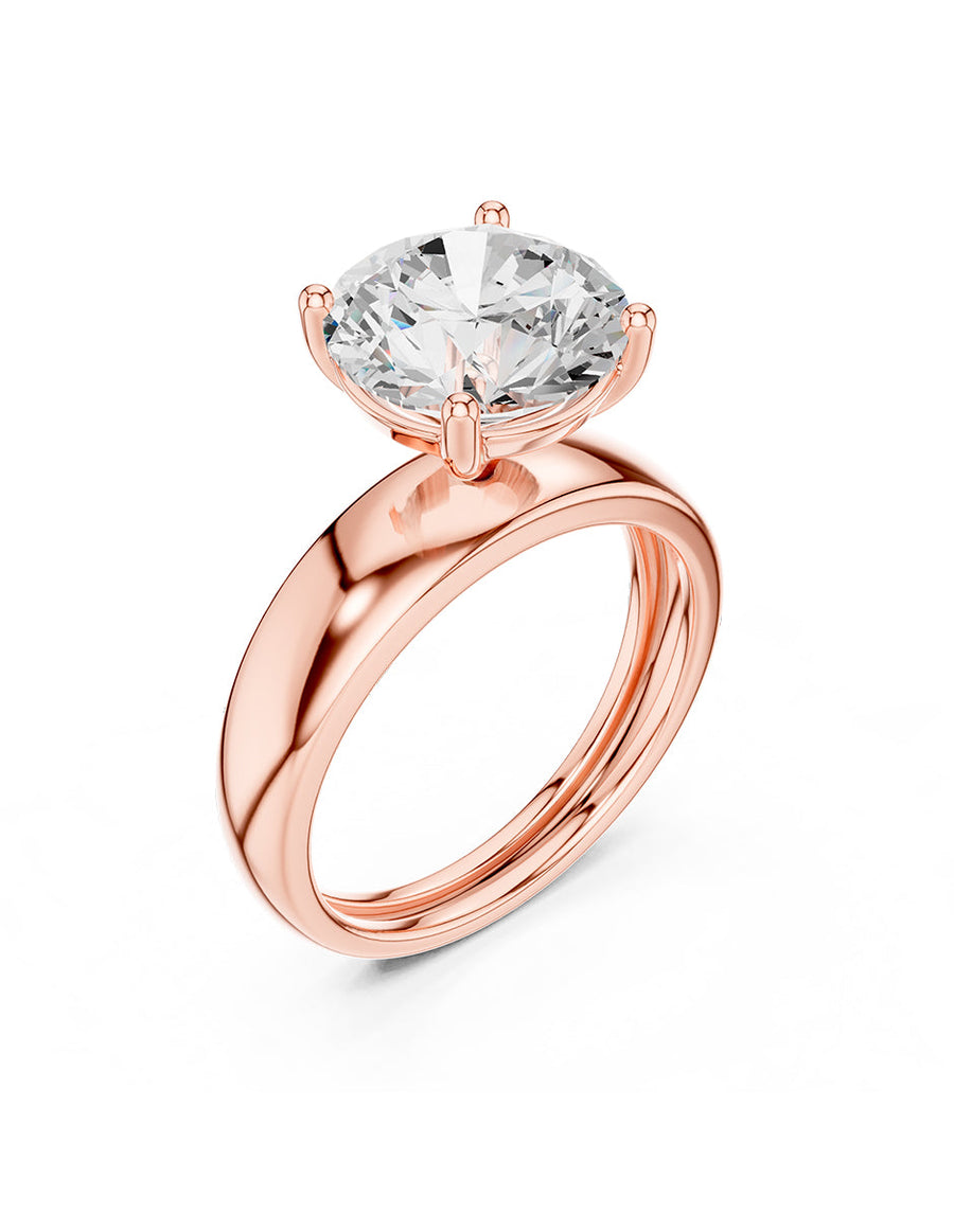 Anillo de Compromiso - solitario - AMORE36-RD-CZ
