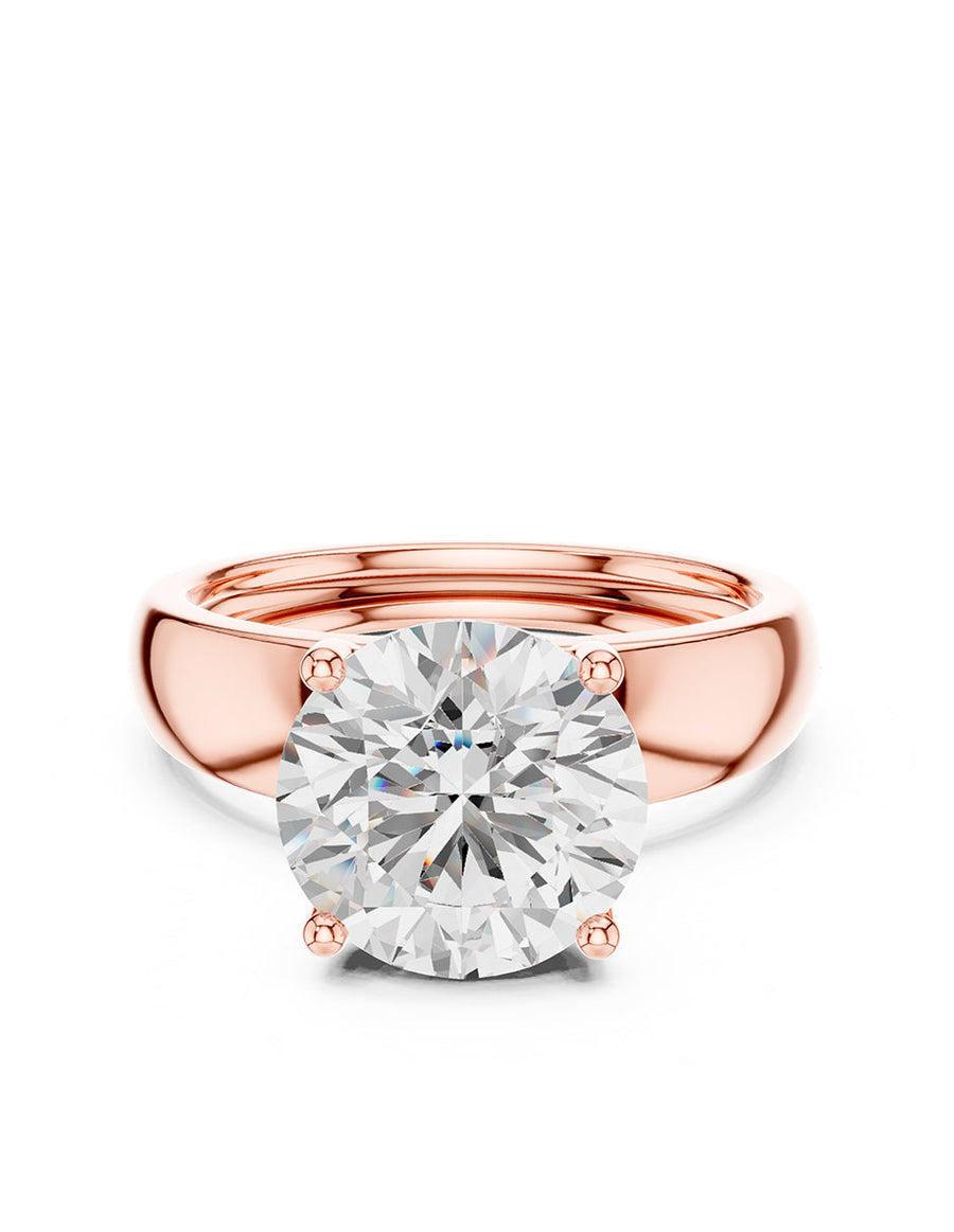 Anillo de Compromiso - solitario - AMORE36-RD-CZ