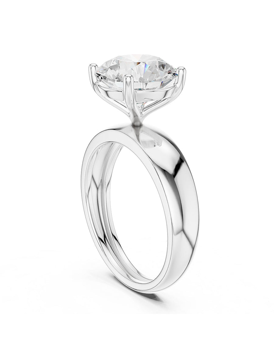 Anillo de Compromiso - solitario - AMORE36-RD-CZ