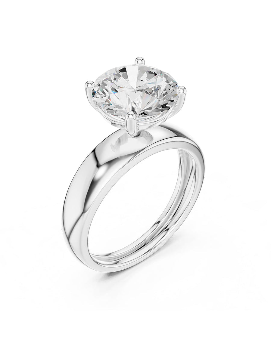 Anillo de Compromiso - solitario - AMORE36-RD-CZ
