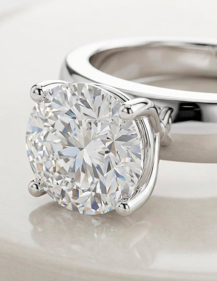 Anillo de Compromiso - solitario - AMORE36-RD-CZ