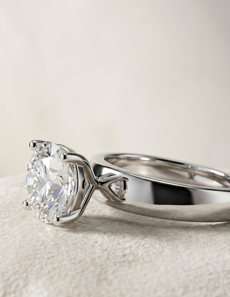 Anillo de Compromiso - solitario - AMORE36-RD-CZ