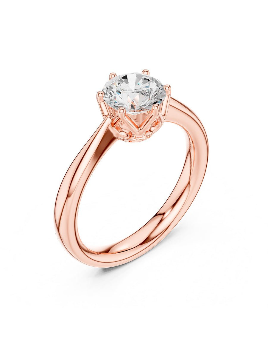 Anillo de Compromiso - solitario - AMORE361-RD-CZ
