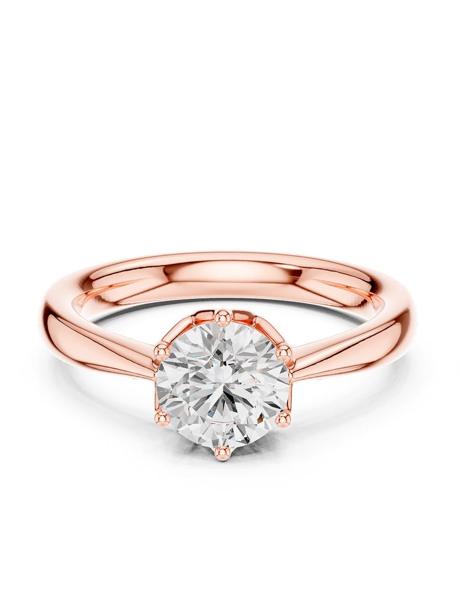 Anillo de Compromiso - solitario - AMORE361-RD-CZ