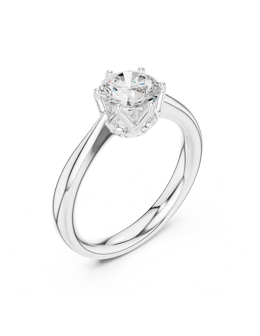 Anillo de Compromiso - solitario - AMORE361-RD-CZ