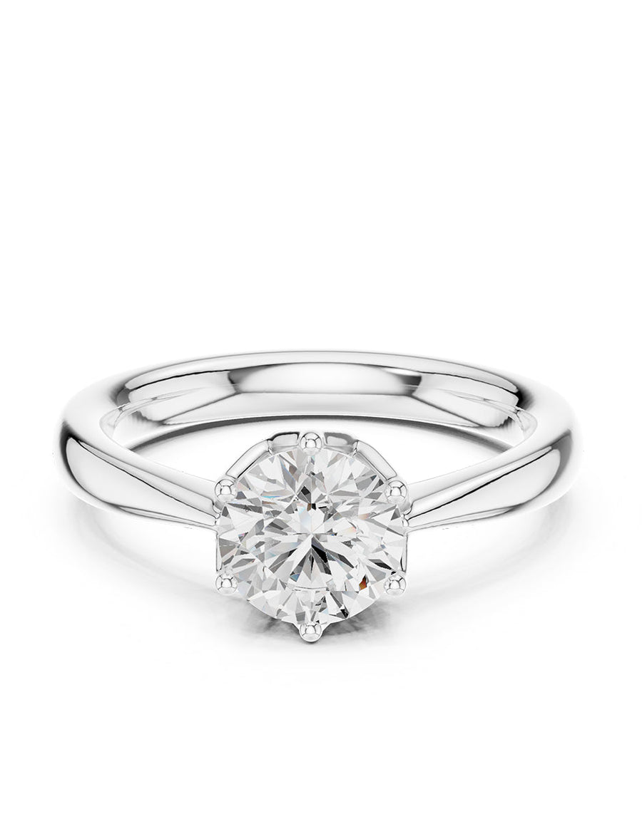 Anillo de Compromiso - solitario - AMORE361-RD-CZ