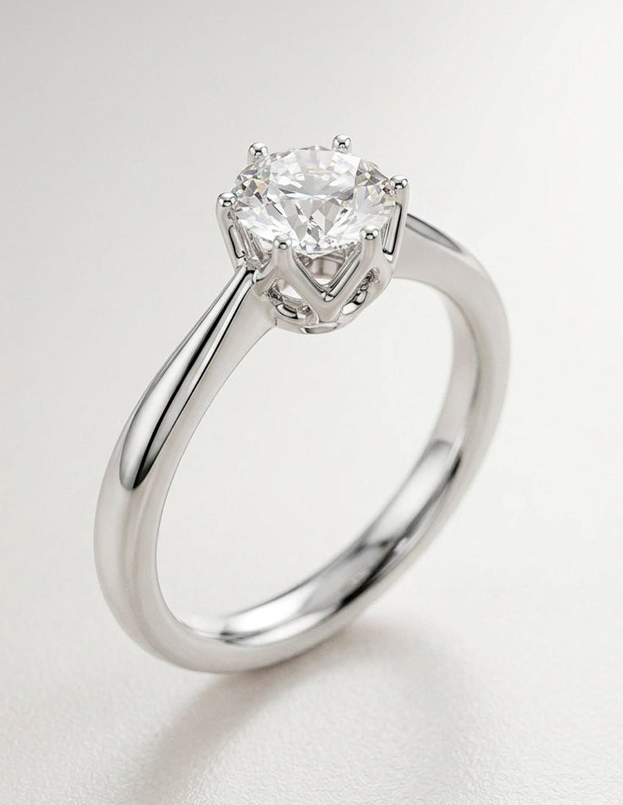 Anillo de Compromiso - solitario - AMORE361-RD-CZ