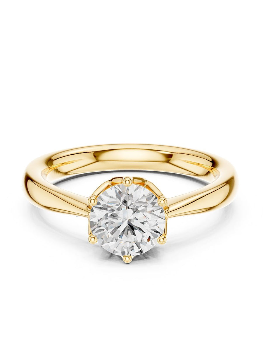 Anillo de Compromiso - solitario - AMORE361-RD-CZ