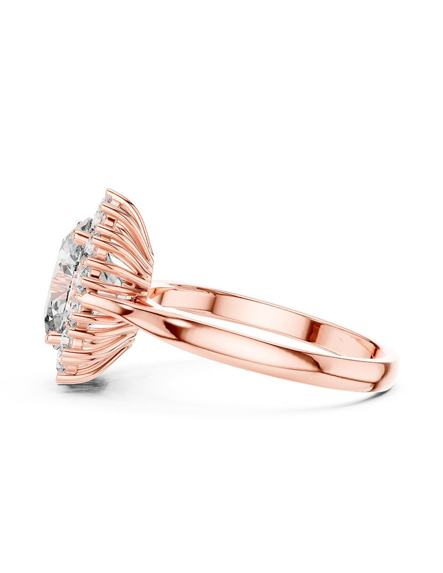 Anillo de compromiso - halo - AMORE362-OV-LG