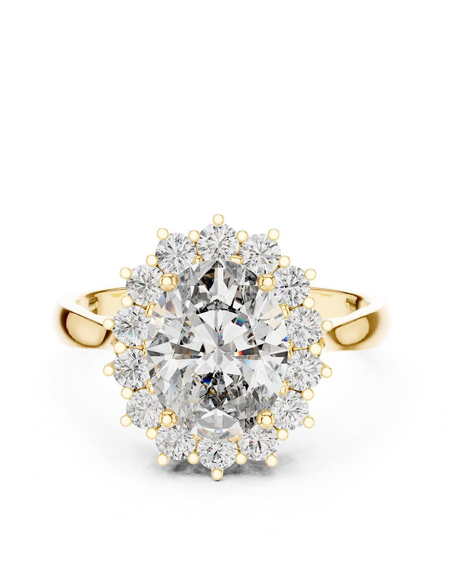 Anillo de compromiso - halo - AMORE362-OV-LG