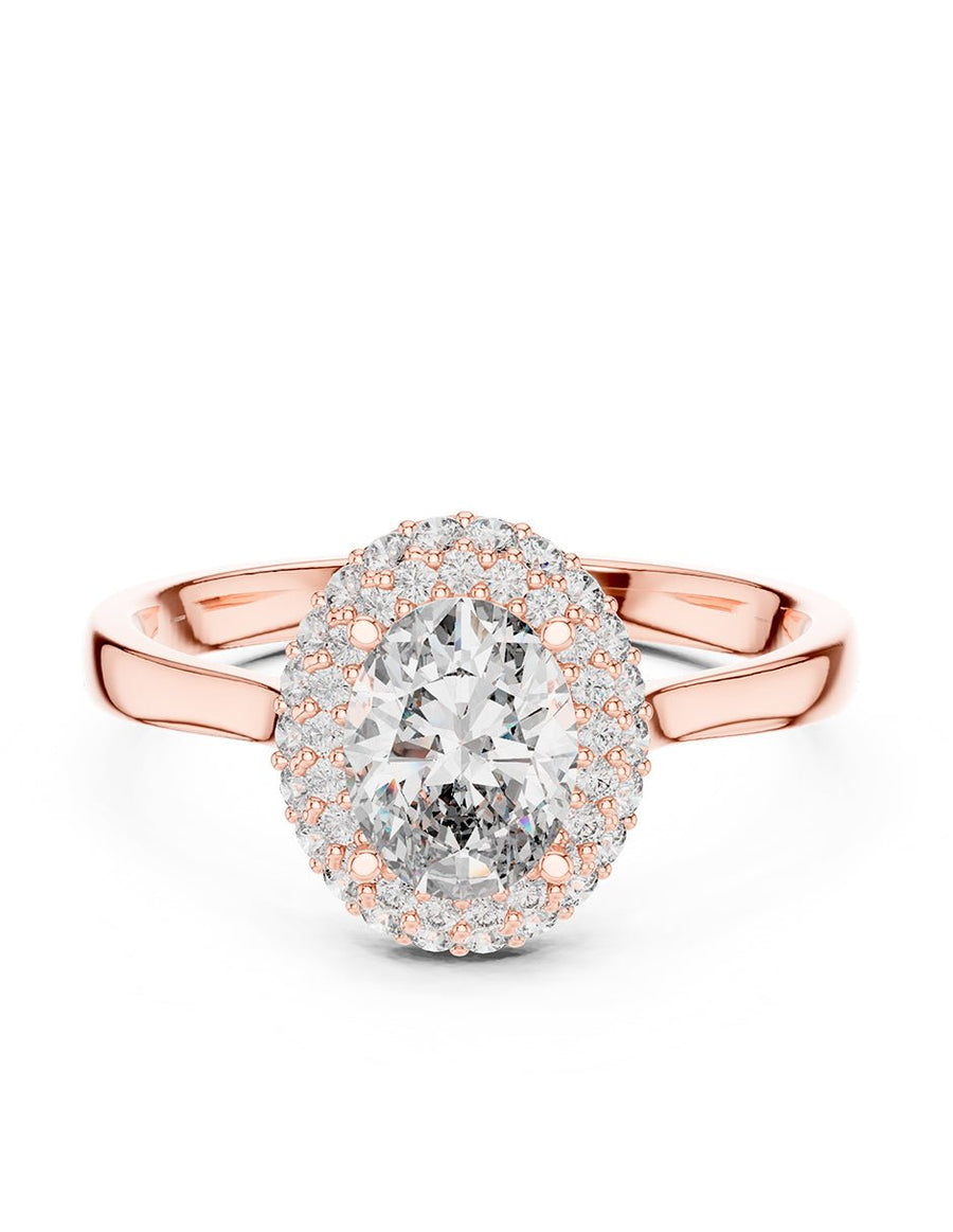 Anillo de compromiso - halo - AMORE363-OV-LG