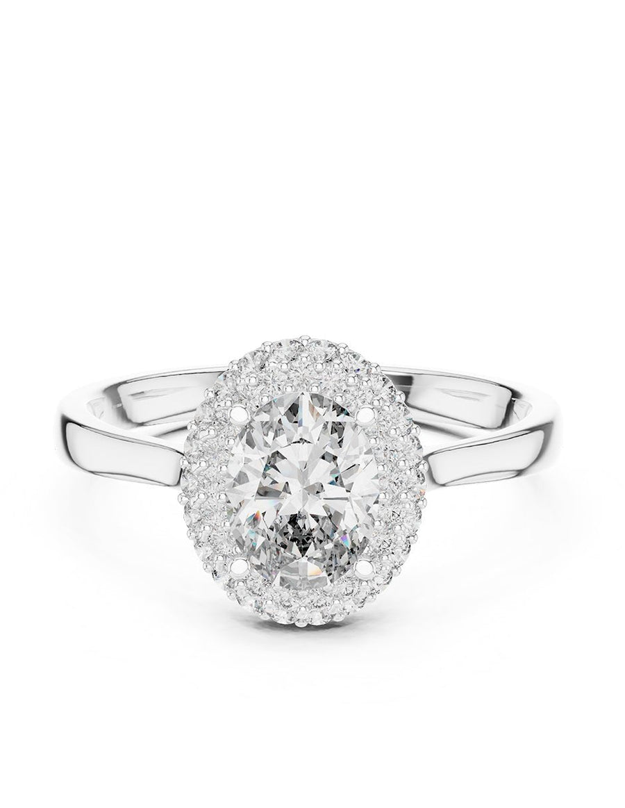 Anillo de compromiso - halo - AMORE363-OV-LG
