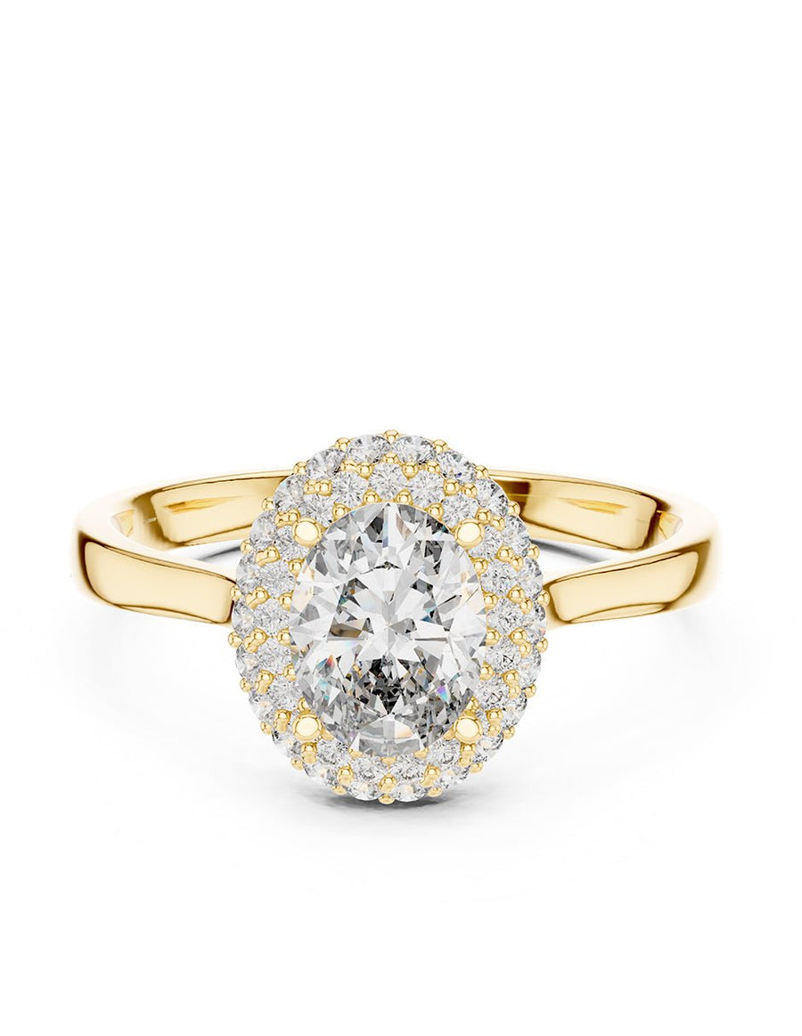 Anillo de compromiso - halo - AMORE363-OV-LG