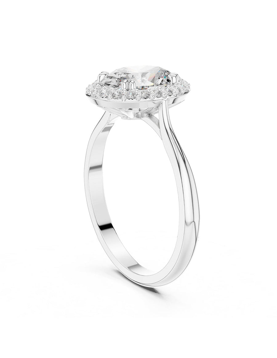 Anillo de compromiso - halo - AMORE364-OV-LG