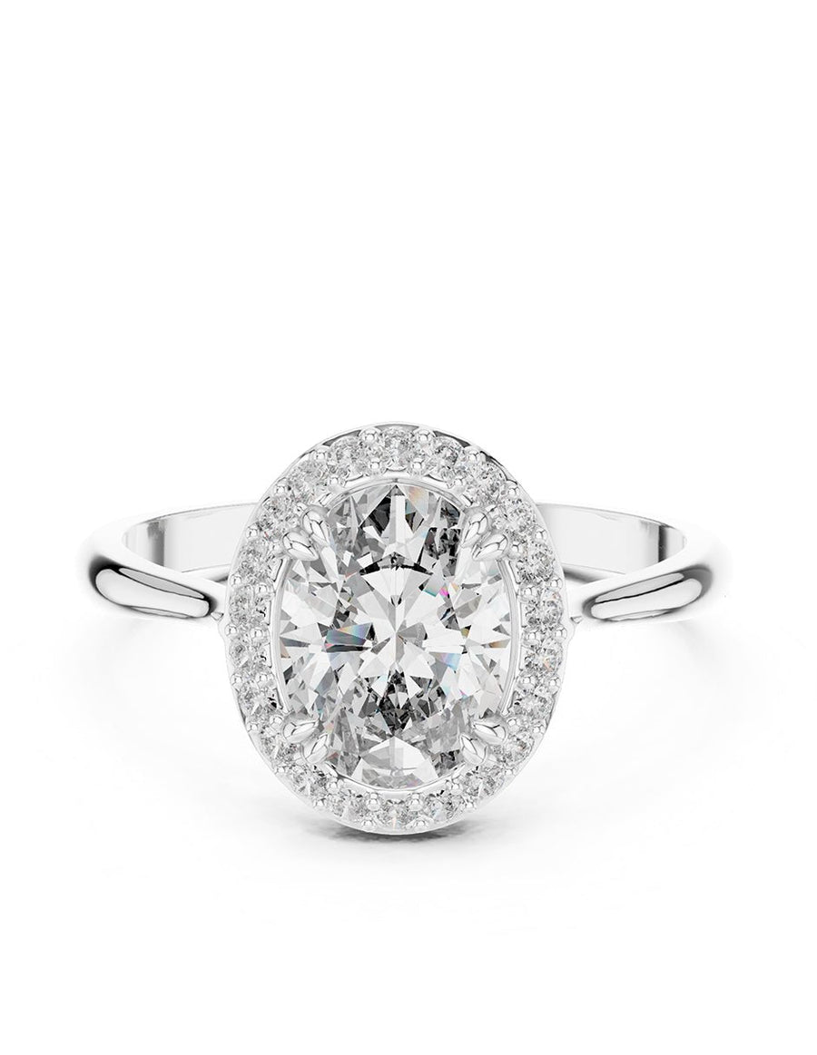 Anillo de compromiso - halo - AMORE364-OV-LG