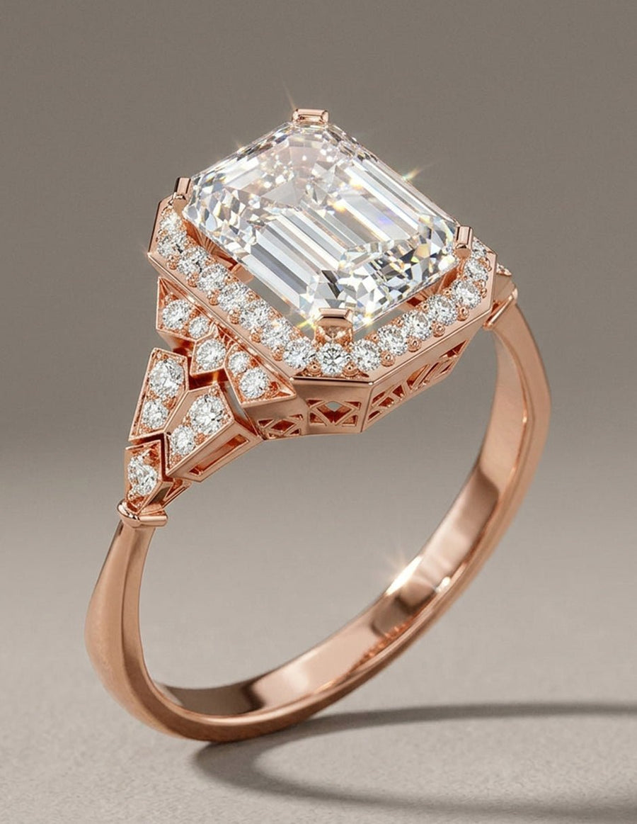 Anillo de compromiso - halo - AMORE365-EM-LG