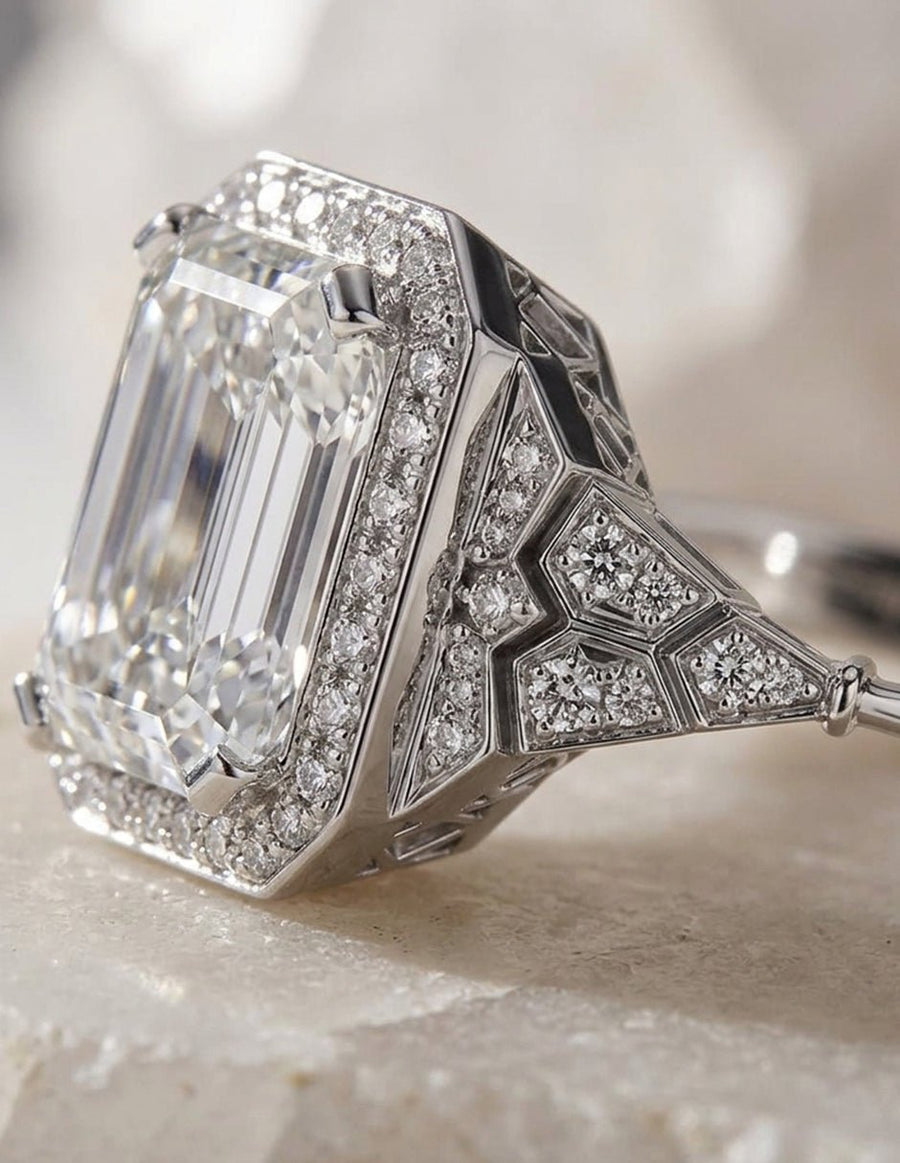 Anillo de compromiso - halo - AMORE365-EM-LG