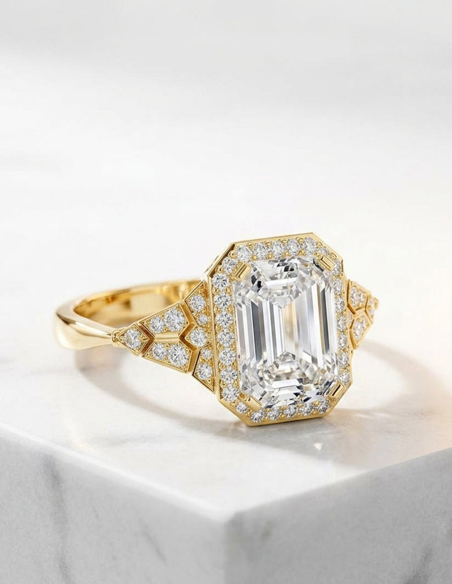 Anillo de compromiso - halo - AMORE365-EM-LG