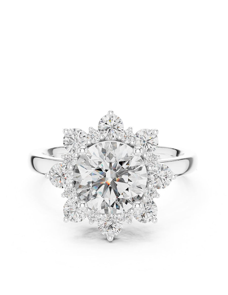 Anillo de compromiso - halo - AMORE366-RD-LG