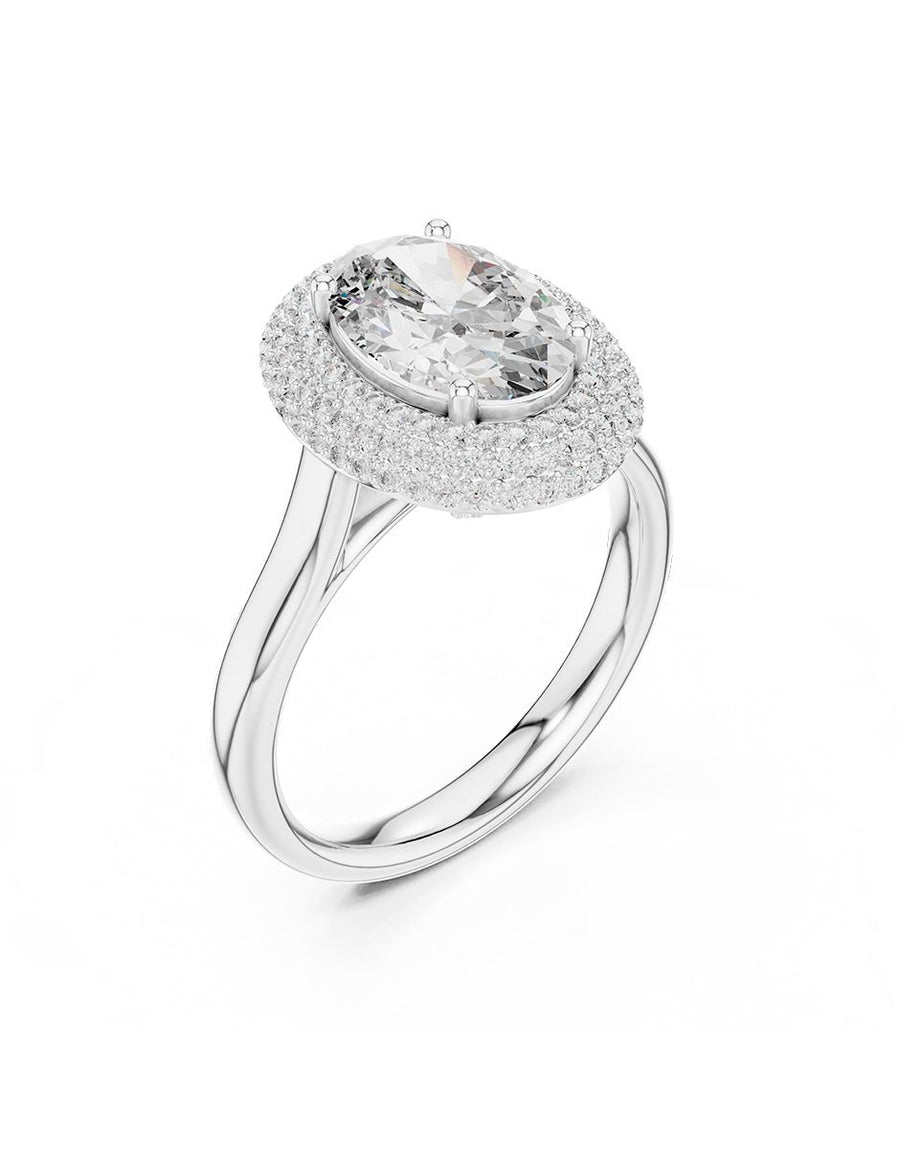 Anillo de compromiso - halo - AMORE368-OV-LG