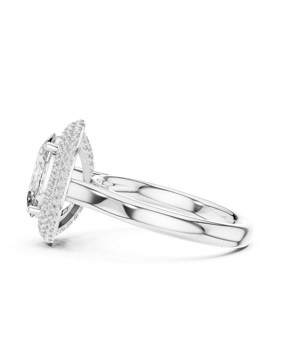 Anillo de compromiso - halo - AMORE368-OV-LG