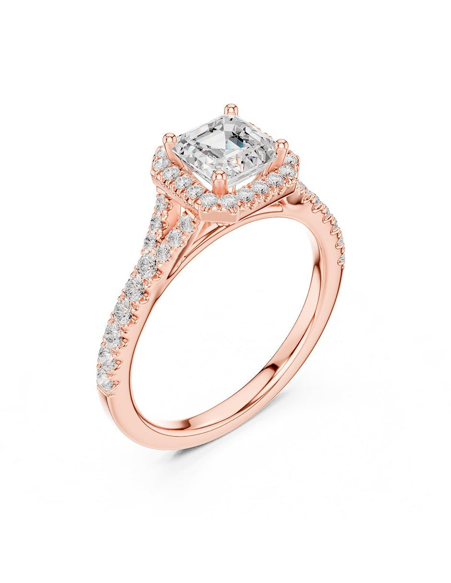 Anillo de compromiso - halo - AMORE369-AS-LG