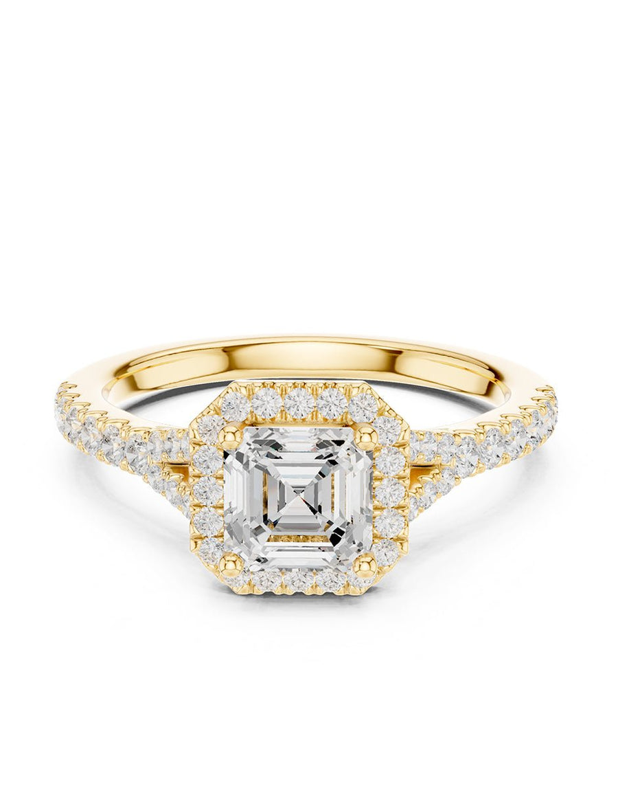 Anillo de compromiso - halo - AMORE369-AS-LG
