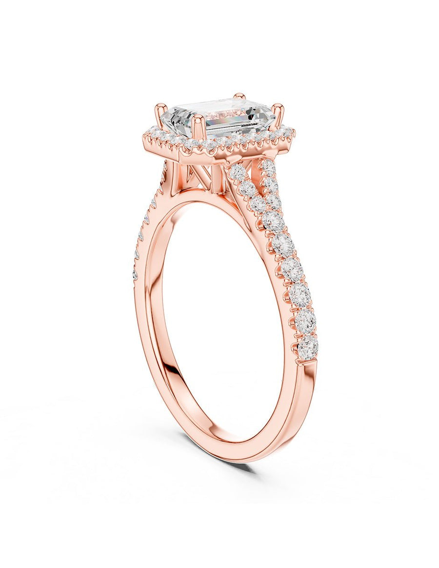 Anillo de compromiso - halo - AMORE369-EM-LG