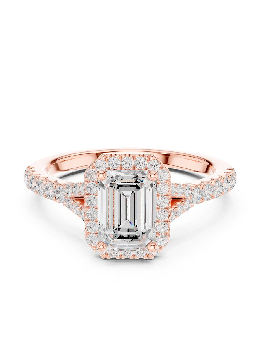 Anillo de compromiso - halo - AMORE369-EM-LG