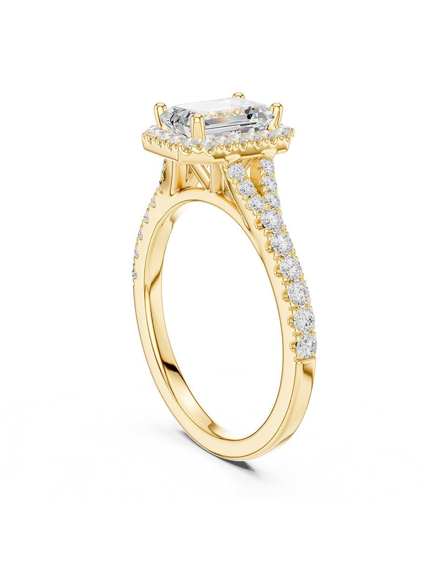 Anillo de compromiso - halo - AMORE369-EM-LG