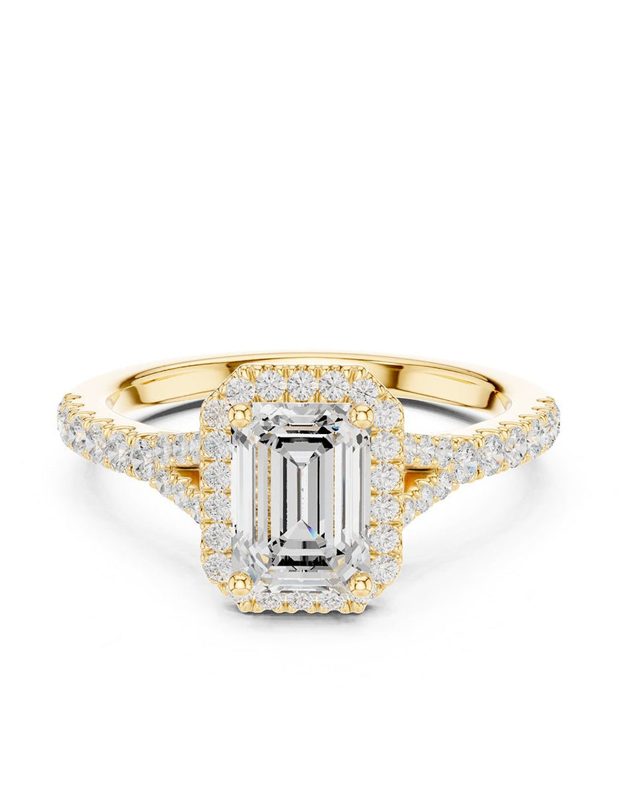 Anillo de compromiso - halo - AMORE369-EM-LG
