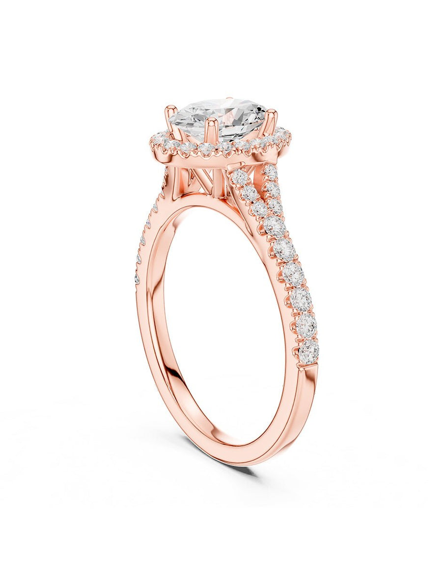 Anillo de compromiso - halo - AMORE369-OV-LG