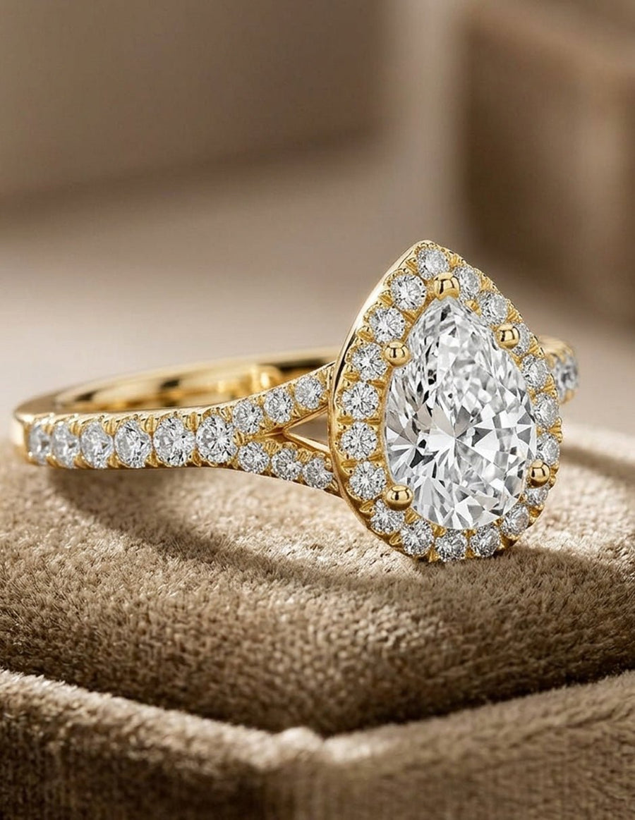 Anillo de compromiso - halo - AMORE369-PE-LG