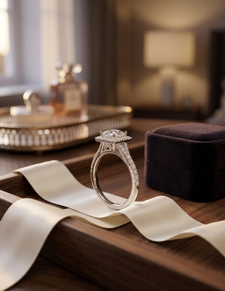 Anillo de compromiso - halo - AMORE369-PR-LG